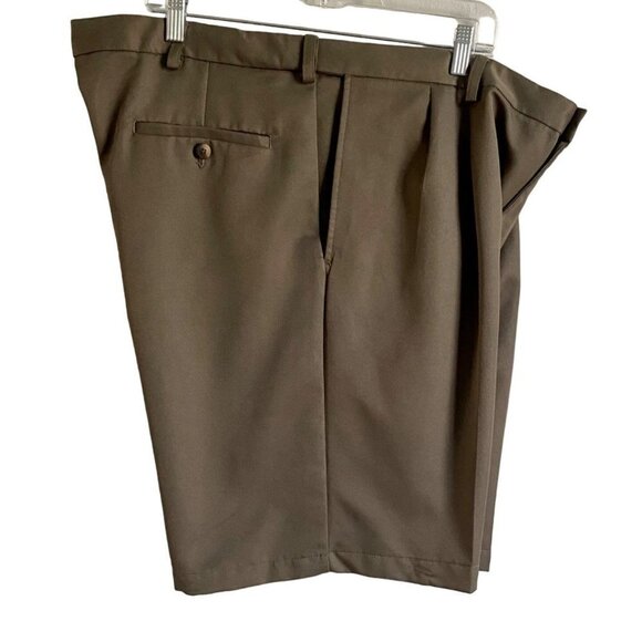 Haggar Mens Green Polyester Shorts Size 40 - Picture 4 of 8